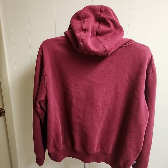 VINTAGE Starter Sweatshirt Mens Extra Large Red Maroon Pullover Hoody - Picture 3 of 7